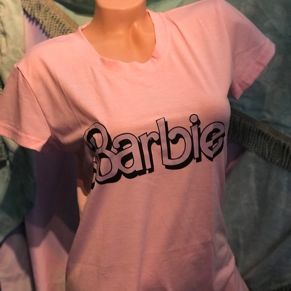 Pink black white barbie doll t shirt cotton soft - Picture 6 of 8